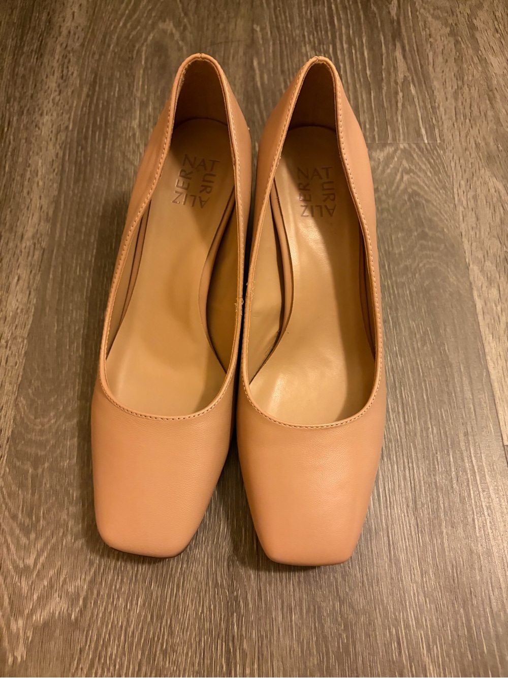 Naturalizer Nude Pointed Block Heel Pump